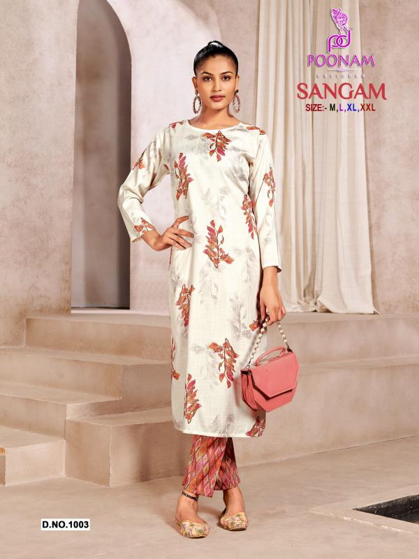 Poonam Sangam Fancy Kurti With Bottom Collection